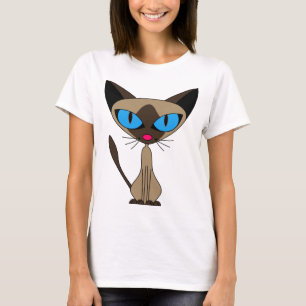 Camiseta Siamés si usted por favor - gato siamés del dibu