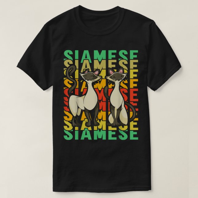 Camiseta Siamese Cat  (Diseño del anverso)