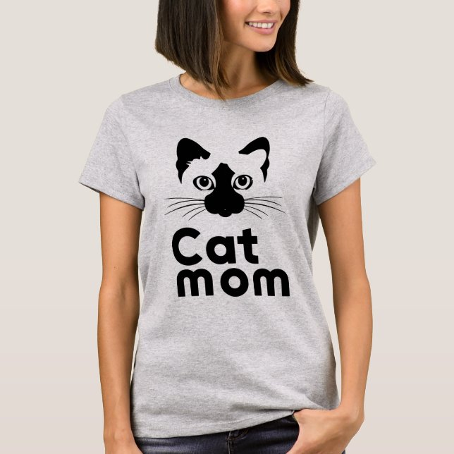 Camiseta Siamese Cat Mom: The Purrfect Job (Anverso)
