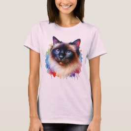 Camiseta Siamese Cat-tastic in Full Color