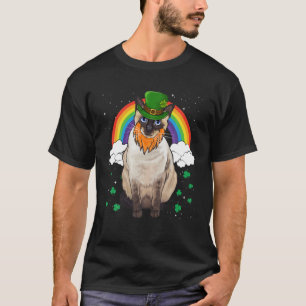 Camiseta Siamese St Patricks Day Leprechaun Gift
