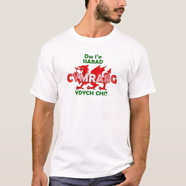 Camiseta Siarad Cymraeg del i'n de Dw (Anverso)