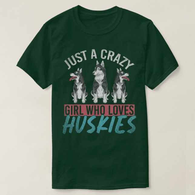 Camiseta Siberian Huskies Dog Lover Women Pet Owner Girls H (Diseño del anverso)