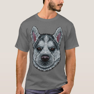 Camiseta Siberian Husky Face Cute Siberian Husky Perro Raza