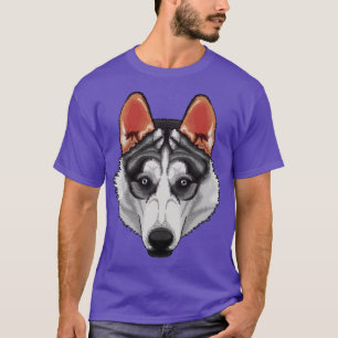 Camiseta Siberian Husky Face Cute Siberian Husky Perro Raza