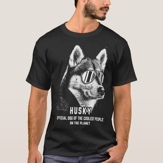 Camiseta Siberian Husky Official Dog Of The Coolest (Anverso)