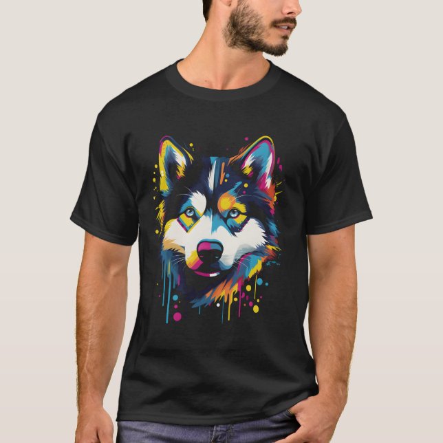 Camiseta Siberian Husky Puppy (Anverso)