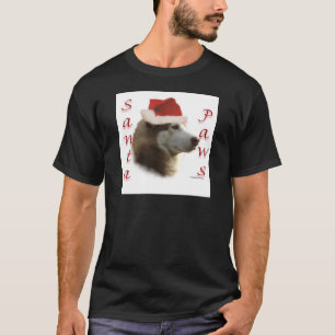 Camiseta Siberian Husky Santa Paws