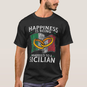 Camiseta Sicilia Boda Sicilia Herencia Bandera Raíces Cult