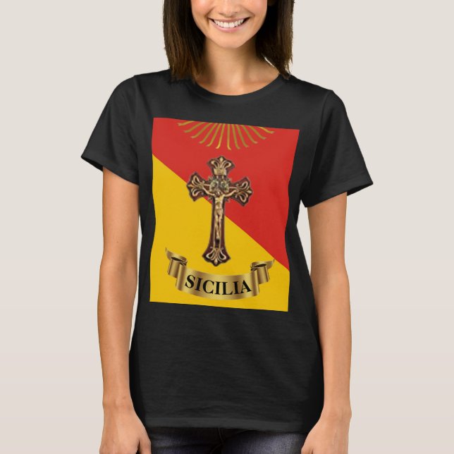 Camiseta Sicilia/Crucifijo Siciliano (Anverso)