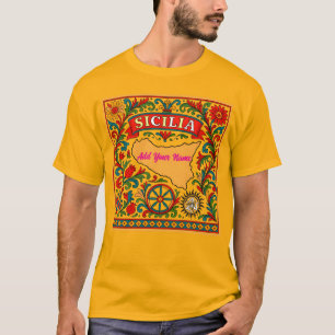 Camiseta Sicilia Diseño Siciliano (personalizar con nombre)