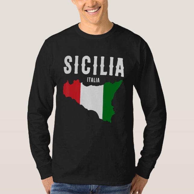 Camiseta Sicilia Flag Sicily Palermo Italy 19 (Anverso)
