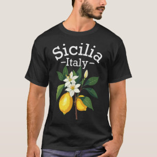 Camiseta Sicilia Italiana Souvenir Italia Lemines Souvenirs