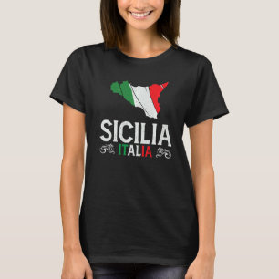 Camiseta Sicilia Italy Sicily Souvenir Silhouette Sicily