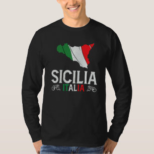 Camiseta Sicilia Italy Sicily Souvenir Silhouette Sicily