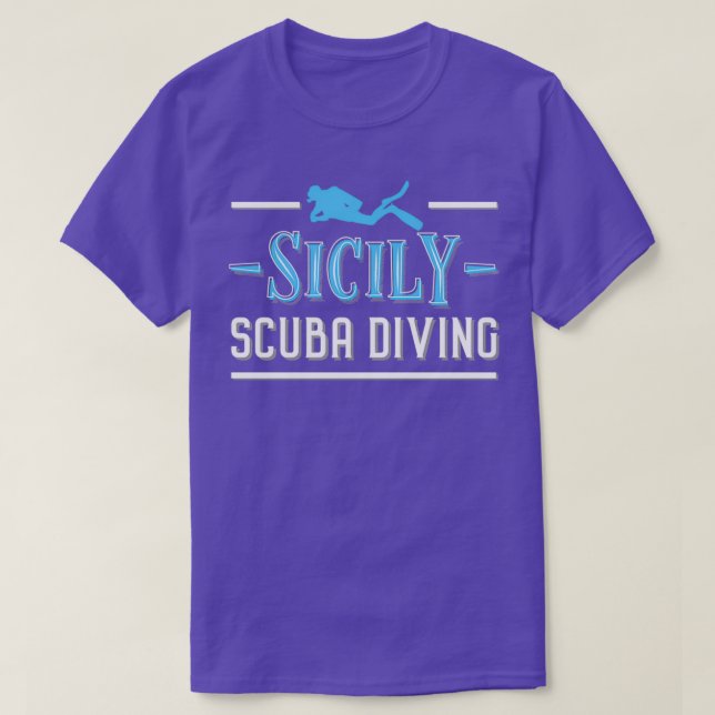 Camiseta Sicilia Scuba Diving Lover (Diseño del anverso)