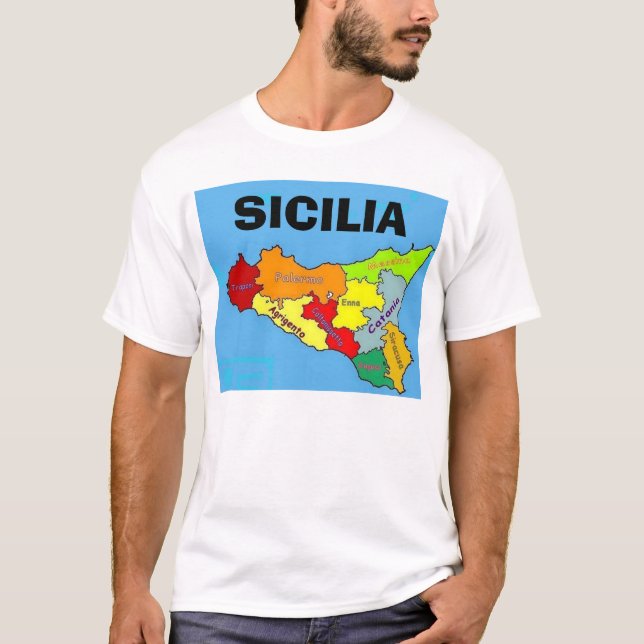 Camiseta Sicilia, Sicilia (Anverso)