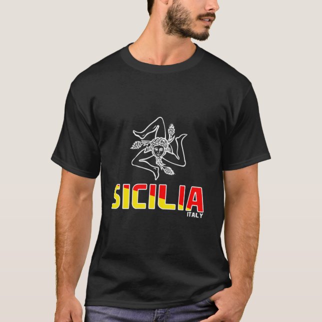 Camiseta Sicilia Sicilian Sicilia Italia Italiana (Anverso)
