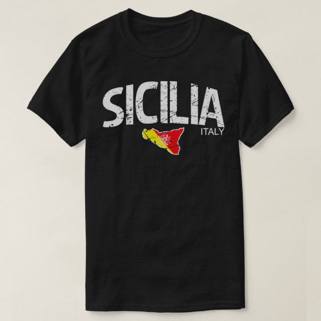 Camiseta Sicilia Sicilian Sicily Italy Italian Pullover  (Diseño del anverso)