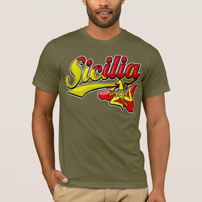 Camiseta Sicilia Sicilian Trinacria (Anverso)