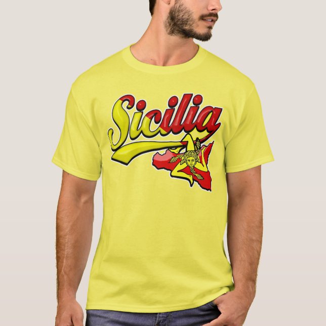 Camiseta Sicilia Sicilian Trinacria (Anverso)
