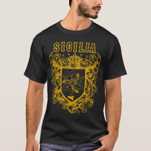 Camiseta Sicilia Sicily Trinacria Diseño