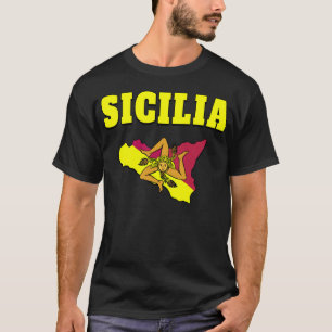Camiseta Sicilia Sicily Trinacria Diseño