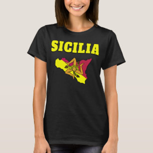 Camiseta Sicilia Sicily Trinacria Diseño