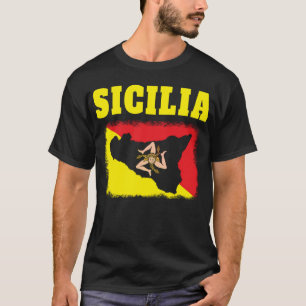 Camiseta Sicilia Sicily Trinacria Diseño