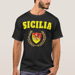 Camiseta Sicilia Sicily Trinacria Diseño