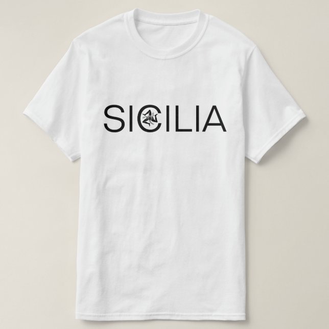 Camiseta Sicilia y Trinacria (Diseño del anverso)
