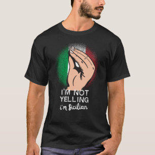 Camiseta Siciliano Yelling Grny Dice Arte