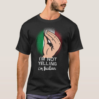 Camiseta Siciliano Yelling Grny Dice Arte