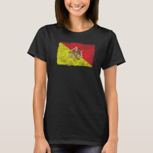 CAMISETA SICILILIA ITALIA BANDERA SICILIA PALERMO TRISKELIO