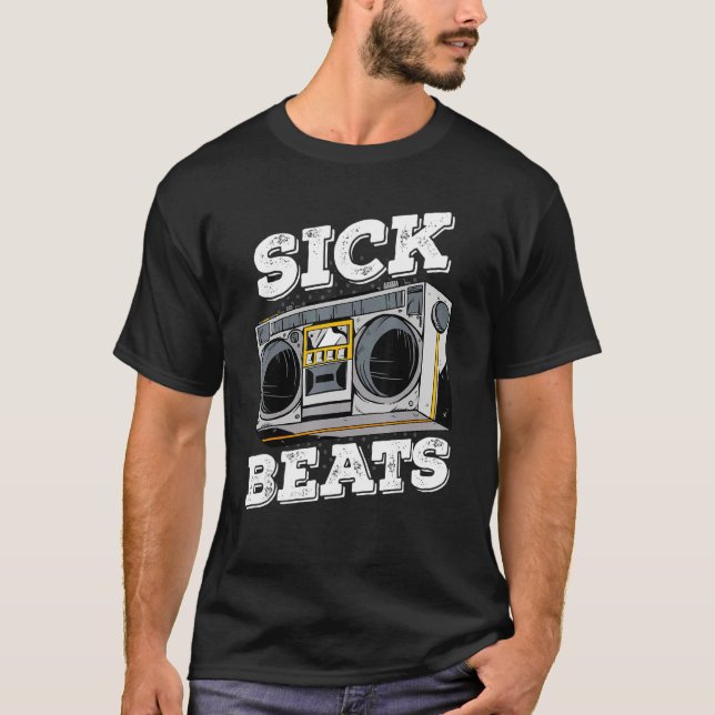 Camiseta Sick Beat Boombox Música Estéreo (Anverso)
