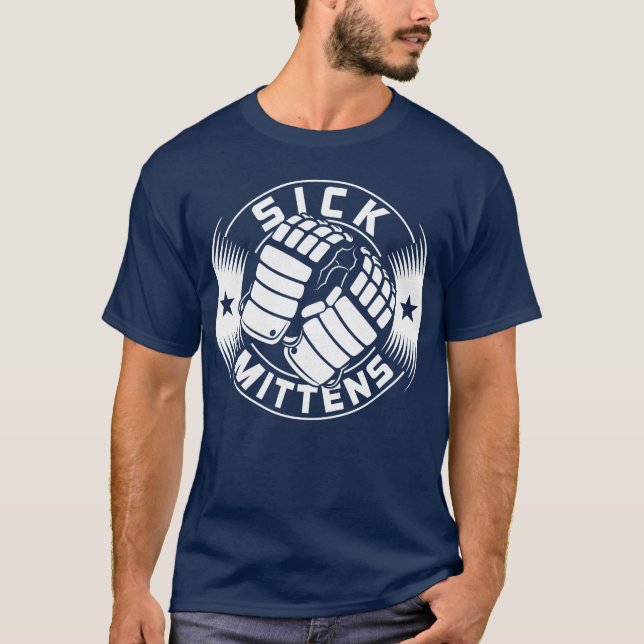 Camiseta Sick Mittens Ice Hockey Slang T-Shirt (Anverso)