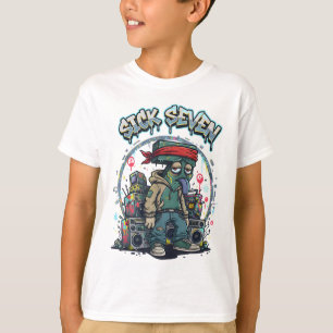 Camiseta Sick Seven 67 Graffiti Meme Seis Siete Diversión C