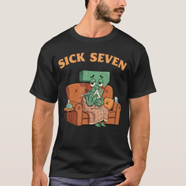Camiseta Sick Seven 67 Halloween Costume Fun Wordplay Desig (Anverso)