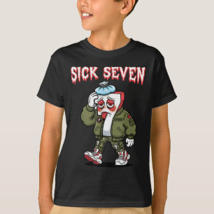 Camiseta Sick Seven 67 Meme Divertido Gen Alpha Jerga Brain