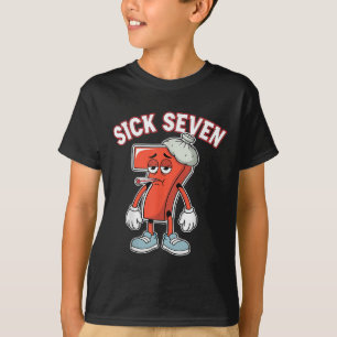 Camiseta Sick Seven 67 Meme Seis Siete Diversión con Juegos