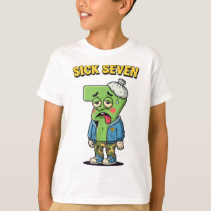 Camiseta Sick Seven divertido meme tendencia 6 7 disfraz de