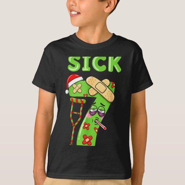 Camiseta Sick Seven Meme 67 Six Seven Santa Hat Christmas P (Anverso)