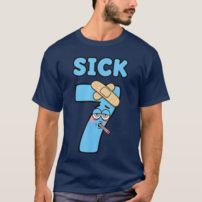 Camiseta Sick Seven Meme Tee 67 Six Seven Funny Wordplay (Anverso)