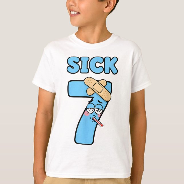 Camiseta Sick Seven Meme Tee 67 Six Seven Funny Wordplay _1 (Anverso)