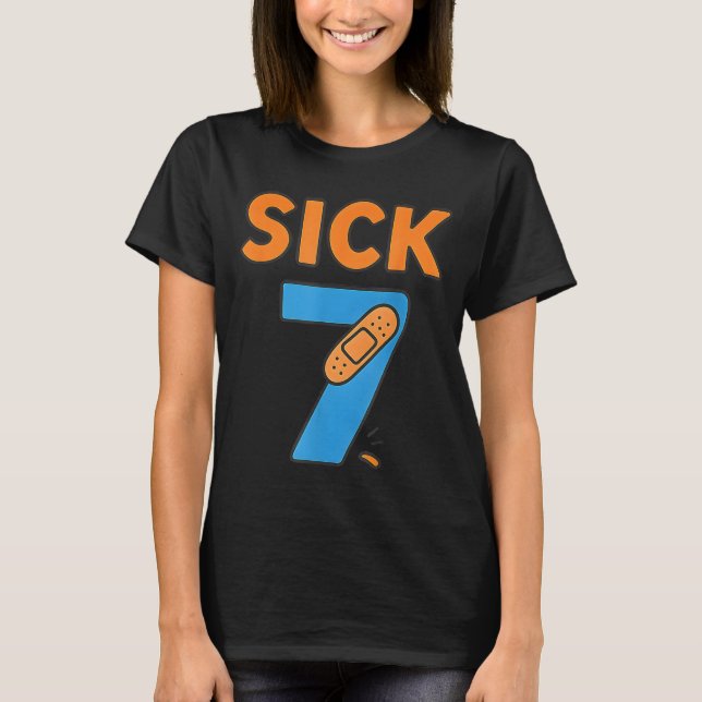 Camiseta Sick Seven Meme Tee Six Seven Fun Wordplay  (Anverso)