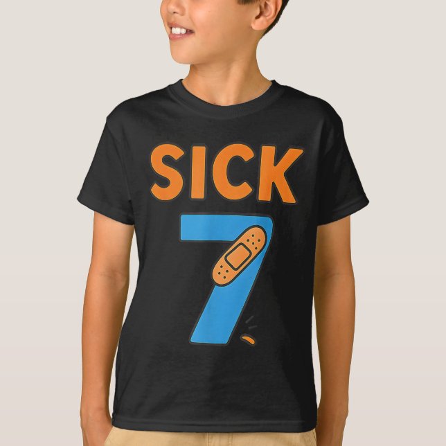 Camiseta Sick Seven Meme Tee Six Seven Fun Wordplay  (Anverso)