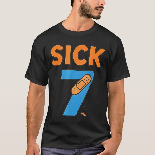 Camiseta Sick Seven Meme Tee Six Seven Fun Wordplay  (Anverso)