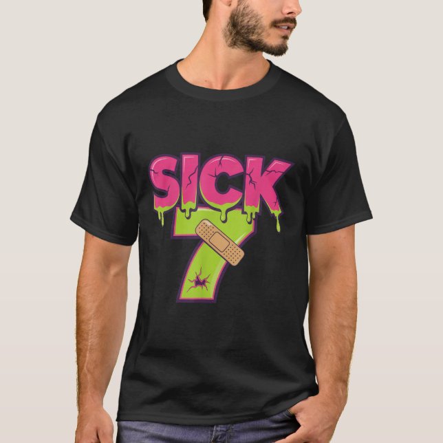 Camiseta Sick Seven Meme Tee Six Seven Fun Wordplay Drip _1 (Anverso)