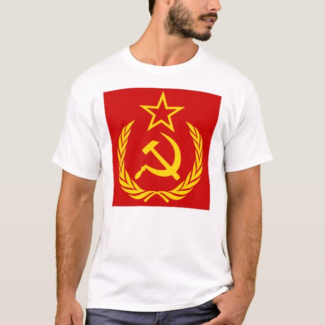 Camiseta Sickle And Hammer, USSR, CCCP, Communism (Anverso)