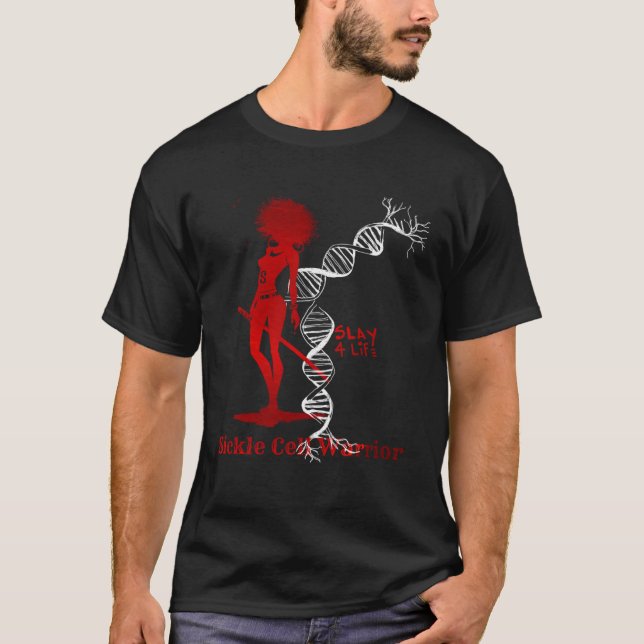 Camiseta Sickle Cell Slay 4 Life DNA (Anverso)